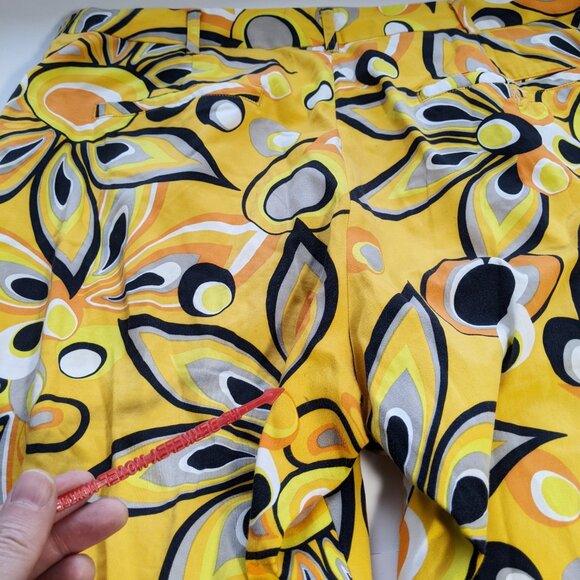 Loudmouth Golf Pants Mens 36 X 30 Shagadelic Psychedelic Yellow Colorful Floral - Picture 11 of 14